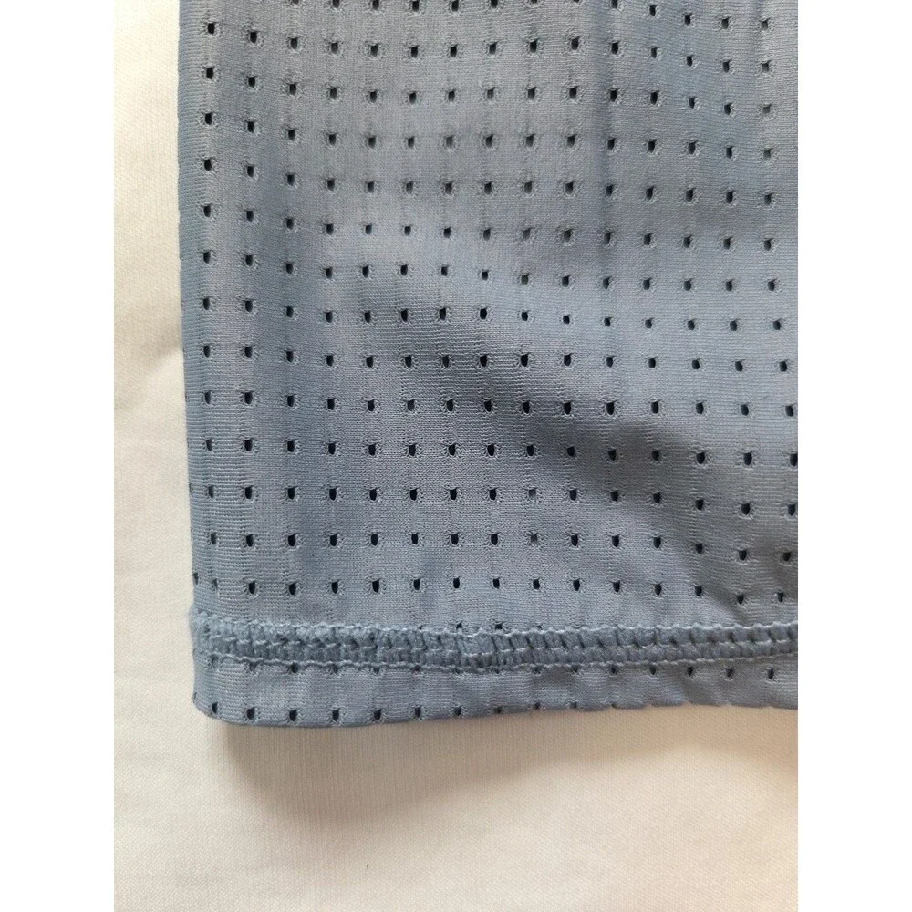 Fabletics |Size XL| Blue High Waisted Leggings Mesh Calf Panels Reflective Trim - Picture 5 of 15